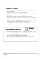 Precaution at First Setup y Make sure the Power (Page 4 / 25) Mecapion Servo Drive Instruction Manual (Abridgment)