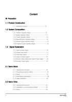 Content ◈ Precaution 1.1 Product Construction 1.1.1 (Page 5 / 25) Mecapion Servo Drive Instruction Manual (Abridgment)