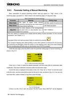 62 Parameter Setting of Manual Machining Basic parameters (Page 44 / 114) EasyRoute CNC Control Panel Manufacture Manual