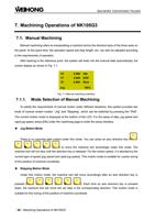 7 Machining Operations of NK105G3 71 Manual Machining (Page 74 / 114) EasyRoute CNC Control Panel Manufacture Manual