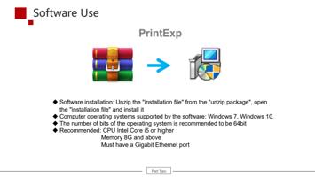 Use PrintExp u Software installation Unzip the installation (Page 11 / 61) 6090 UV Flatbed Printer Product Installation and Operation Instructions