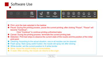 u Print print the task selected in the taskbar u Pause (Page 16 / 61) 6090 UV Flatbed Printer Product Installation and Operation Instructions