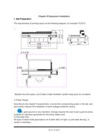 1. Site Preparation Chapter III Equipment Installation (Page 9 / 89) UV Flatbed Printer (Epson Series)