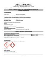 SAFETY DATA SHEET This safety data sheet complies (Page 1 / 9) AM.CO.ZA Premium Ink Black(EU_BE)
