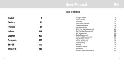 device on the ruler Make sure your device is calibra (Page 3 / 156) i1Pro User Manual