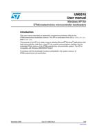 UM0516 User manual Windows API for STMicroelectronics (Page 1 / 26) UM0516