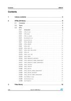 Contents Contents UM0516 1 Library contents Page 2 (Page 2 / 26) UM0516