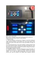 REST touch screen restart Red switch is emergency (Page 6 / 12) FlatCUT MV-7090C(2) Dual Blades Conveyor-Feeding Vacuum Flatbed Cutting Machine Manual