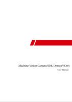 User Manual of Machine Vision Camera SDK Demo C Machine (Page 1 / 201) User Manual of MVC SDK Demo (VC60)