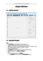 2XE5 Demo 21 Interface Overview The XE5 Demo interface (Page 5 / 201) User Manual of MVC SDK Demo (XE5)