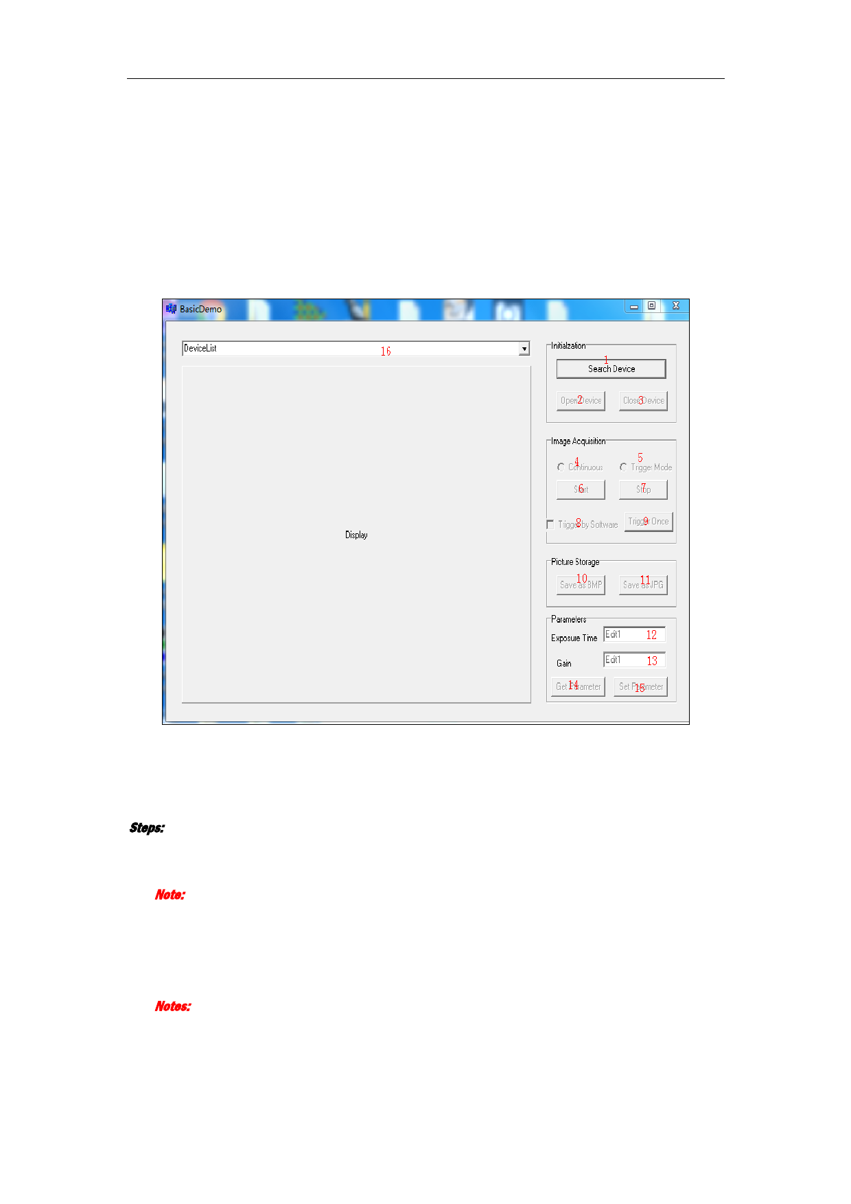 2BCB Demo 21 Interface Overview The BCB Demo interface (Page 5 / 7 ...
