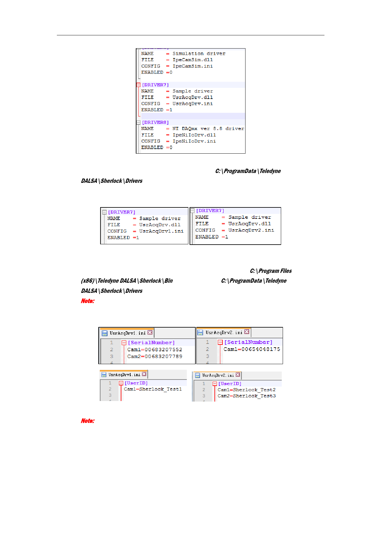 Create Drivers1ini and Drivers2ini files 1 Create two (Page 9 / 13 ...