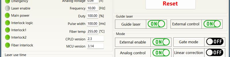 LaserMaster Raycus Fiber Laser Online Working Mode.png