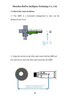 32 Optical fiber input installation The QBH is a horizontal (Page 10 / 37) LaserMaster RustOff (New 2D) System Cleaning Head Manual