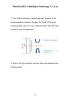 The QHB is screwed to the locking state Rotate it to (Page 11 / 37) LaserMaster RustOff (New 2D) System Cleaning Head Manual