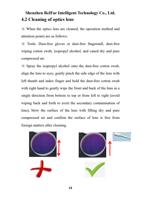 42 Cleaning of optics lens When the optics lens are (Page 13 / 37) LaserMaster RustOff (New 2D) System Cleaning Head Manual