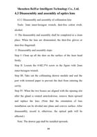 43 Disassembly and assembly of optics lens 431 Disassembly (Page 14 / 37) LaserMaster RustOff (New 2D) System Cleaning Head Manual