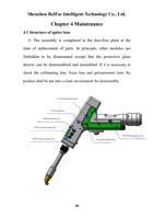 4 Maintenance 41 Structure of optics lens The assembly (Page 10 / 44) LaserMaster Versatile Dual Welding Wire (Four in One) Laser System (RelFar FWH30-D20C-V4-T) User Manual, Ver.B 2025-10-16