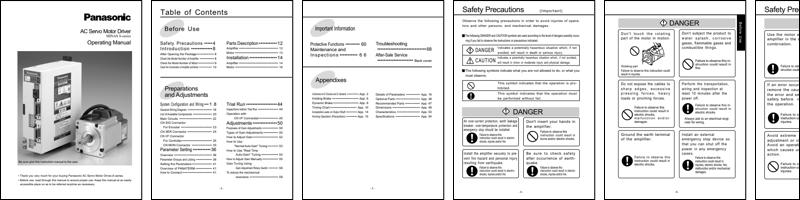 Panasonic AC Servo Motor Driver MINAS S-Series Operating Manual.pdf