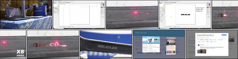 Carbon Steel Cast Iron Spanner Engrave on LabelMark Fiber Laser Maker, Outline Mode and Hatch Mode.mp4