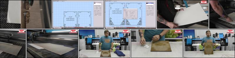Guest Book Laser Art Project, Engrave and Cut Laminated MDF with Ribbon Binding for Great Finish.mp4