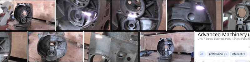 Aluminum Engine Block Rust, Dirt and Grease Cleaning by RustOff Pulse Laser 50W Fiber Laser Cleaner.mp4