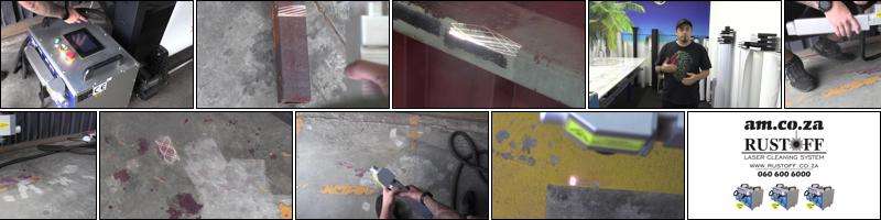 RustOff 50W Pulse Fiber Laser Cleaner Tested at Warehouse Renovation for Rust, Paint & Ink Removal.mp4