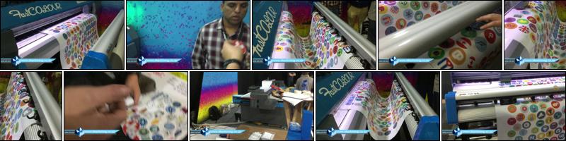 Real Simultaneous Vinyl Sticker Print and Cut, FastCOLOUR Printer and V-Auto Vinyl Cutter on SignAfrica Expo 2017.mp4