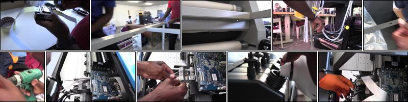 Assemble Wide Format Sublimation Printer and Roller Heat Press for Johannesburg Clothing Factory.mp4