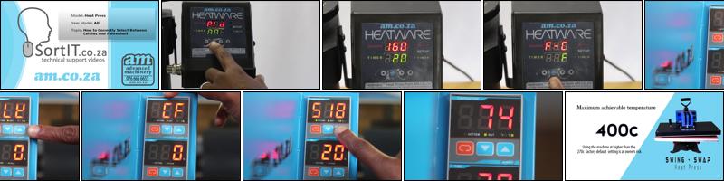 #SortIT, Change Temperature Display Between Fahrenheit and Celsius on Heatware Heat Presses.mp4