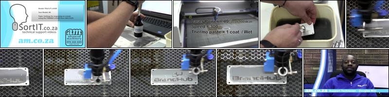 #SortIT, Engraving on Metal with Reusable Thermo-K Liquid Thermal Ink for CO2 Laser Marking Tested.mp4