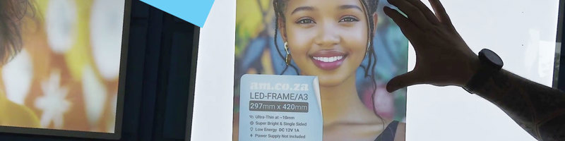 LED Frame Options, Single Side and Double Sided Hangable, and Floor and Desktop Stand Options.jpg
