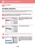 Tap the OK key STORING GROUPS Register Group by selecting (Page 105 / 934) Sharp MX Printer Manual