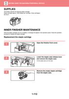 SUPPLIES The finisher requires the following staple (Page 115 / 934) Sharp MX Printer Manual