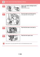 Replace both staple cartridges 6 Push the staple case (Page 133 / 934) Sharp MX Printer Manual