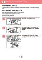 PUNCH MODULE The punch module can be installed on an (Page 134 / 934) Sharp MX Printer Manual