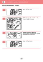 waste box and discard the punch waste 3 Replace the (Page 137 / 934) Sharp MX Printer Manual