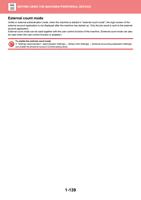 count mode Unlike in external authentication mode when (Page 142 / 934) Sharp MX Printer Manual