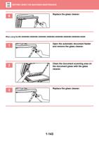6 Replace the glass cleaner When using the MX3050NMX3060NMX3550NMX3560NMX4050NMX4060NMX5050NMX6050N (Page 146 / 934) Sharp MX Printer Manual