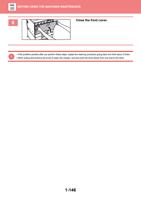 8 Close the front cover If the problem persists after (Page 149 / 934) Sharp MX Printer Manual