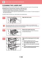 LASER UNIT When the laser unit inside the machine becomes (Page 152 / 934) Sharp MX Printer Manual
