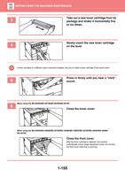 3 Take out a new toner cartridge from its package and (Page 158 / 934) Sharp MX Printer Manual