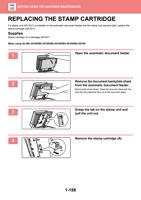 STAMP CARTRIDGE If a stamp unit ARSU1 is installed (Page 161 / 934) Sharp MX Printer Manual