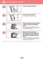 Install a new stamp cartridge 6 Push the stamp unit (Page 162 / 934) Sharp MX Printer Manual