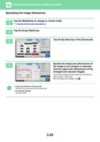Specifying the image dimensions 1 Tap the Detail key (Page 193 / 934) Sharp MX Printer Manual