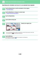 orientation and size of a nonstandard size originals (Page 199 / 934) Sharp MX Printer Manual