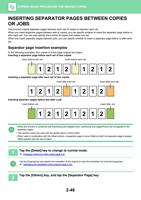 INSERTING SEPARATOR PAGES BETWEEN COPIES OR JOBS This (Page 212 / 934) Sharp MX Printer Manual