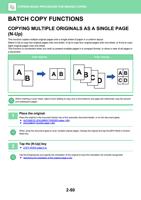BATCH COPY FUNCTIONS COPYING MULTIPLE ORIGINALS AS (Page 214 / 934) Sharp MX Printer Manual