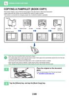 A PAMPHLET BOOK COPY This function makes a copy of (Page 230 / 934) Sharp MX Printer Manual