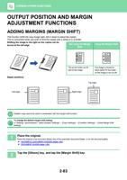 OUTPUT POSITION AND MARGIN ADJUSTMENT FUNCTIONS ADDING (Page 247 / 934) Sharp MX Printer Manual
